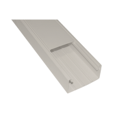 Canaleta con tapa en color Marfil de PVC auto extinguible 100 x 52 x 2500mm (5501-04250)